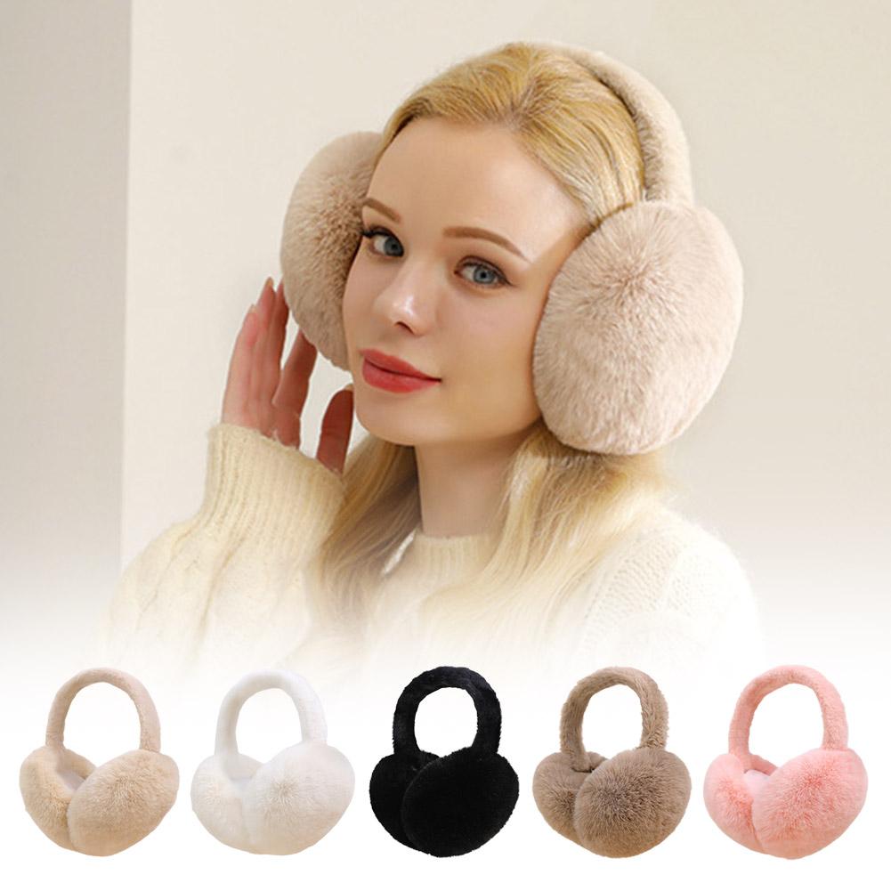 Ear Muff Foldable - ที่ปิดหูกันหนาวแฟชั่นสำหรับฤดูหนาว ที่ปิดหูขนปุยสำหรับผู้หญิง ที่ปิดหูขนนุ่มสำหรับเด็กผู้หญิงและเด็กผู้ชาย ที่ปิดหูกันหนาวสำหรับอากาศหนาว ที่ปิดหูแบบพับได้
