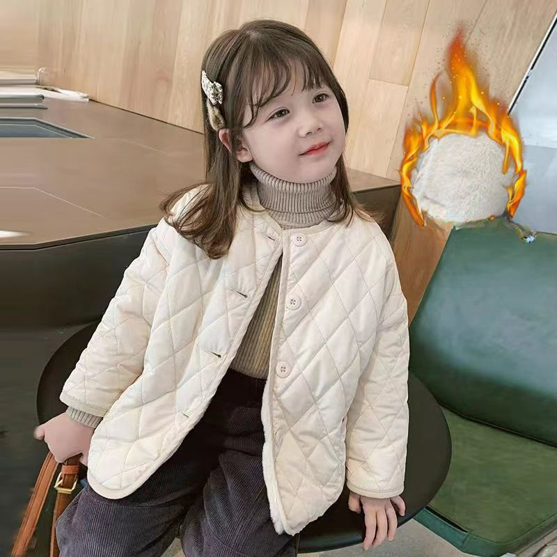 Winter Clothing Baby Boy - ใหม่ 2024 ฤดูหนาวเสื้อผ้าเพชรสําหรับเด็กชายและเด็กหญิงเด็กเกาหลีผ้าฝ้ายหนาเสื้อและกํามะหยี่ด้านบน
