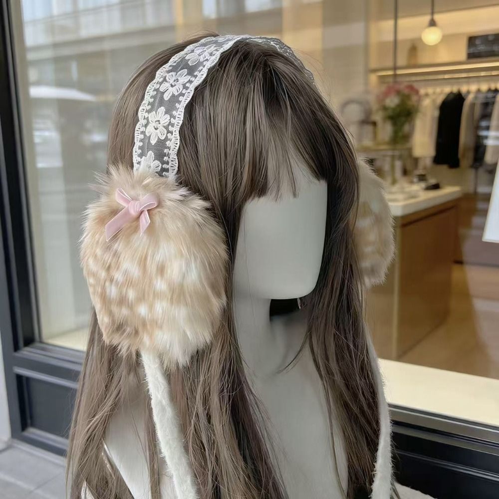 Ear Muff Foldable - ที่ปิดหูแบบนุ่มสำหรับฤดูหนาว ดีไซน์ลูกไม้ ป้องกันลม กันความหนาว ที่ปิดหูแบบพับได้ ที่ปิดหูลูกไม้แบบนุ่มสำหรับผู้ชาย