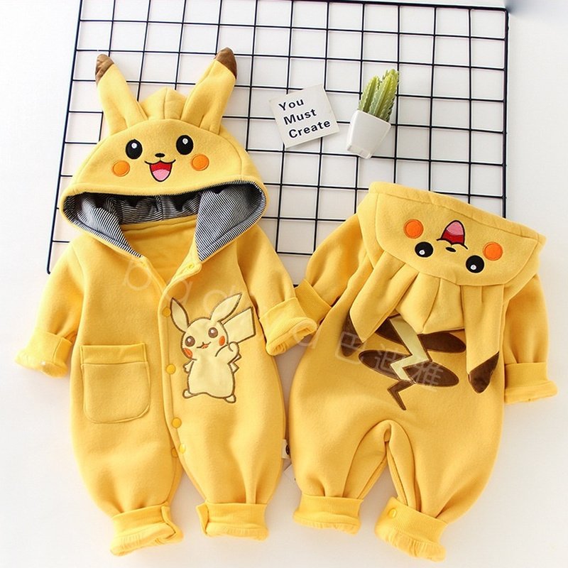 Winter Clothing For Babies - การ์ตูนพ็อกเก็ตมอนสเตอร์ชุดนอนเด็กทารกแรกเกิดน่ารักฤดูหนาวแขนยาวเด็กเสื้อผ้าเด็กทารกเสื้อผ้าเด็กวัยหัดเดินชุดของขวัญ