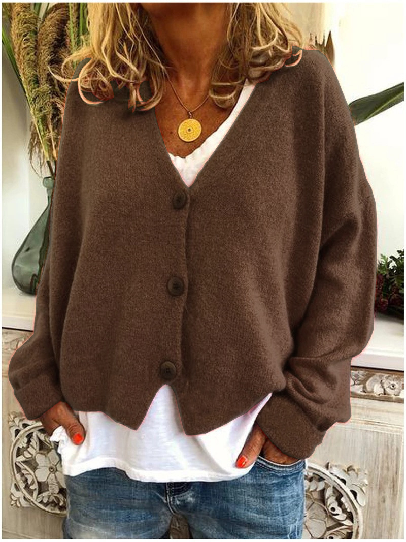 Winter Clothing Trends 2025 Women'S - เสื้อผ้าผู้หญิง เสื้อกันหนาว เสื้อคลุมคาร์ดิแกนสำหรับผู้หญิง เสื้อถักนิตติ้งแฟชั่น 2025 เสื้อคลุมคาร์ดิแกนคอวีสำหรับฤดูหนาว