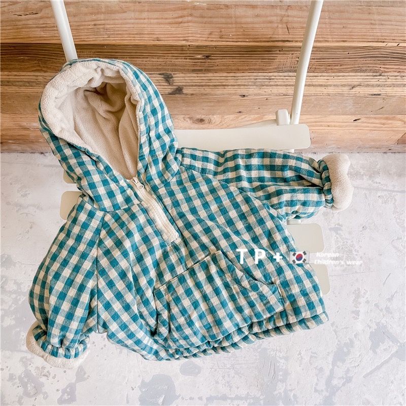 เสื้อแจ็คเก็ตเด็กแฟชั่นลายสก็อ - Winter Clothing Baby Boy บทวิจารณ์และราคา