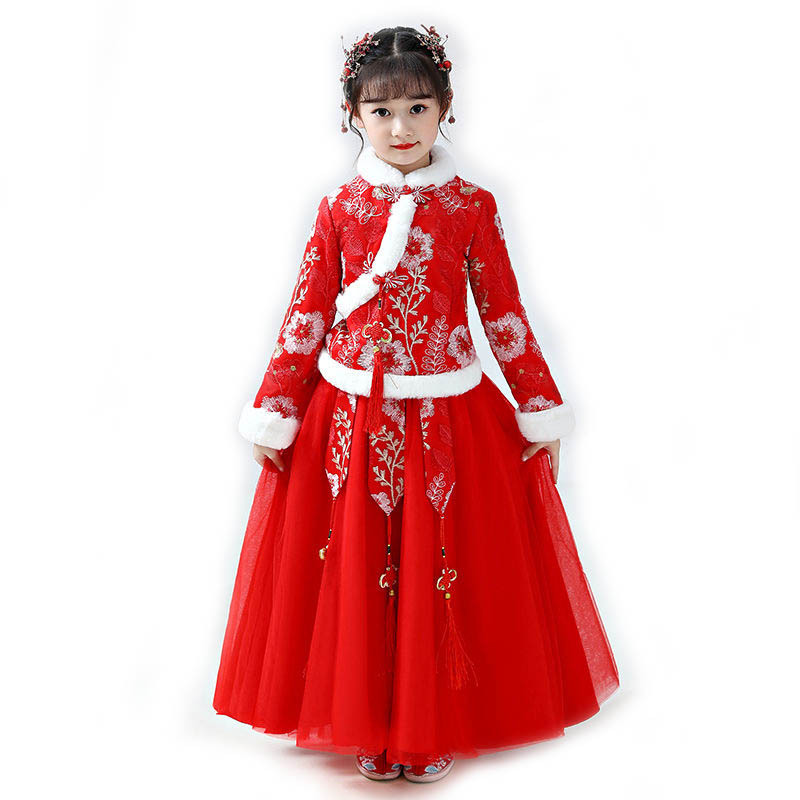 Hanfu 2024ชุดเด็กผู้หญิงแบบโบร - Winter Clothing For Babies บทวิจารณ์และราคา