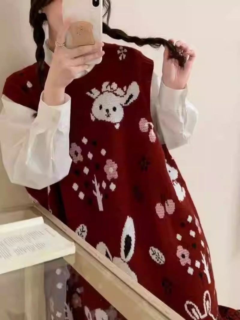 ชุดเดรสไหมพรมแขนกุดทรงหลวมสไตล - Winter Clothing Trends 2025 Women'S บทวิจารณ์และราคา