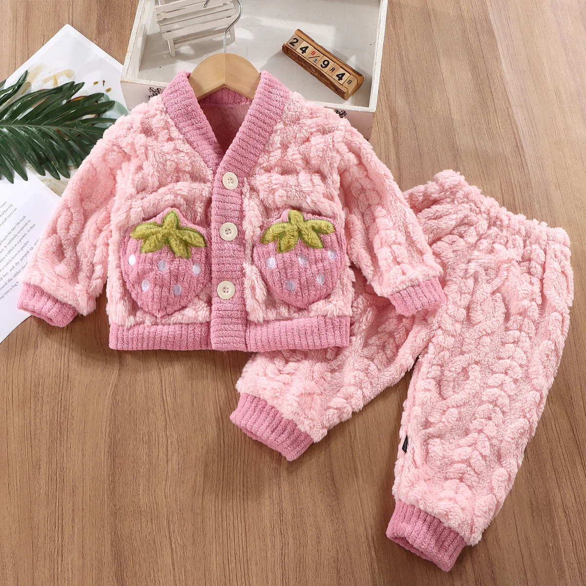 ชุดนอนผ้าสักหลาดสำหรับเด็กชุดน - Winter Clothing Baby Boy บทวิจารณ์และราคา
