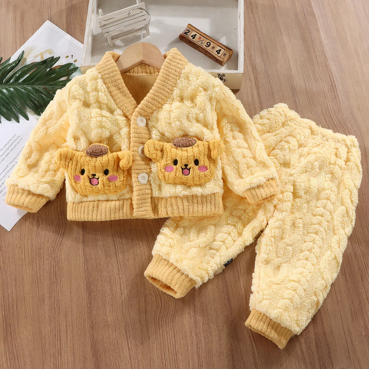 ชุดนอนผ้าสักหลาดสำหรับเด็กชุดน - Winter Clothing Baby Boy บทวิจารณ์และราคา