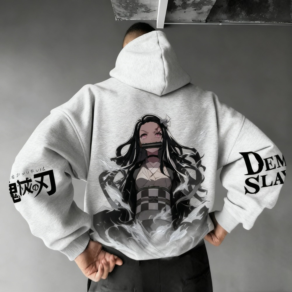เสื้อฮู้ดผู้ชายลายดาบพิฆาตอสูร - Winter Clothing Japan บทวิจารณ์และราคา
