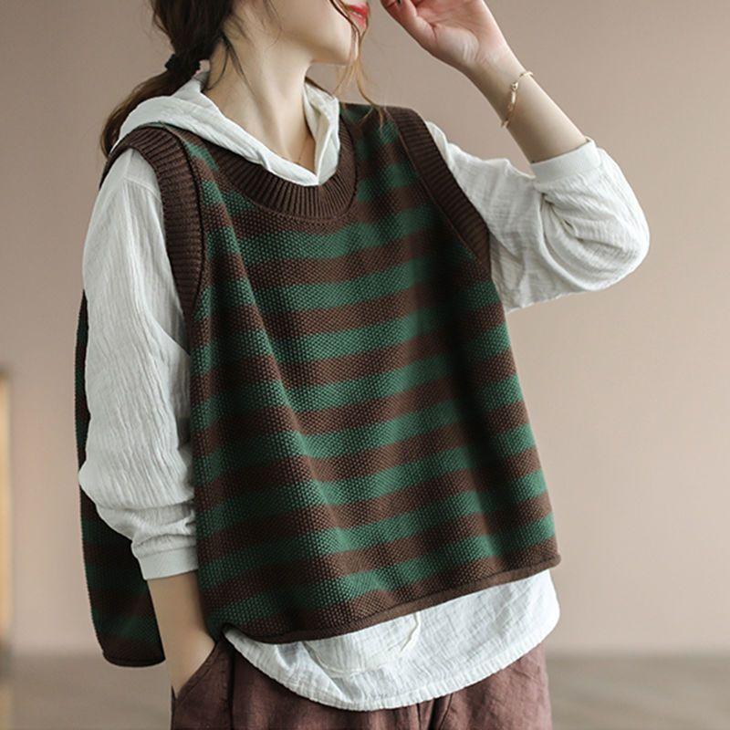 เสื้อกั๊กถักสำหรับผู้หญิง ลายท - Winter Clothing Trends 2025 Women'S บทวิจารณ์และราคา