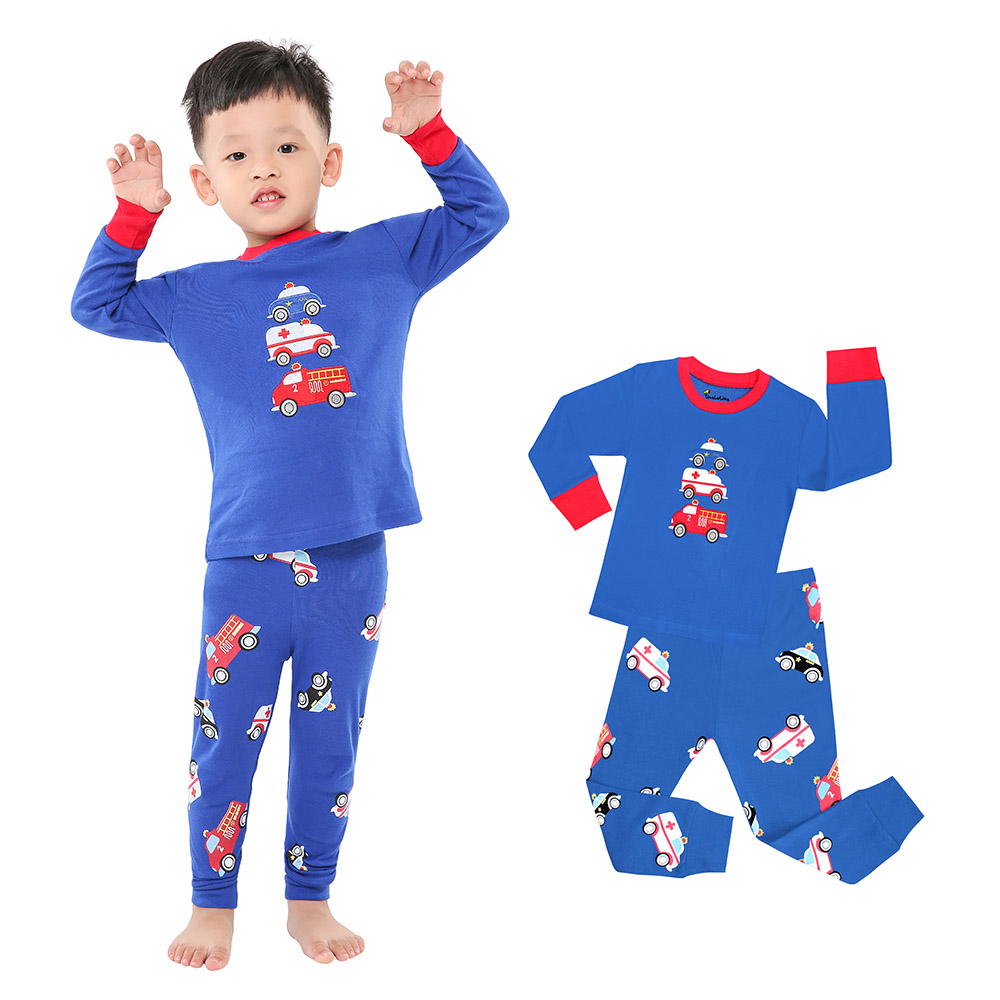 100 Cotton Boys Pajamas Sets 2 - Winter Clothing Baby Boy บทวิจารณ์และราคา
