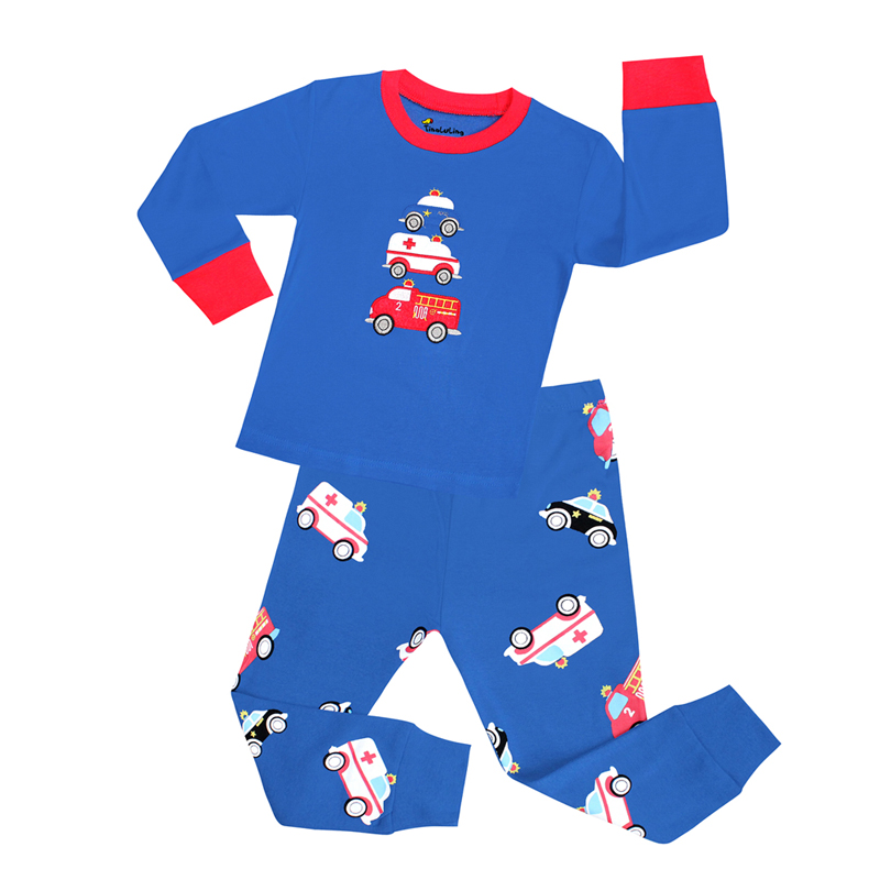 100 Cotton Boys Pajamas Sets 2 - Winter Clothing Baby Boy บทวิจารณ์และราคา