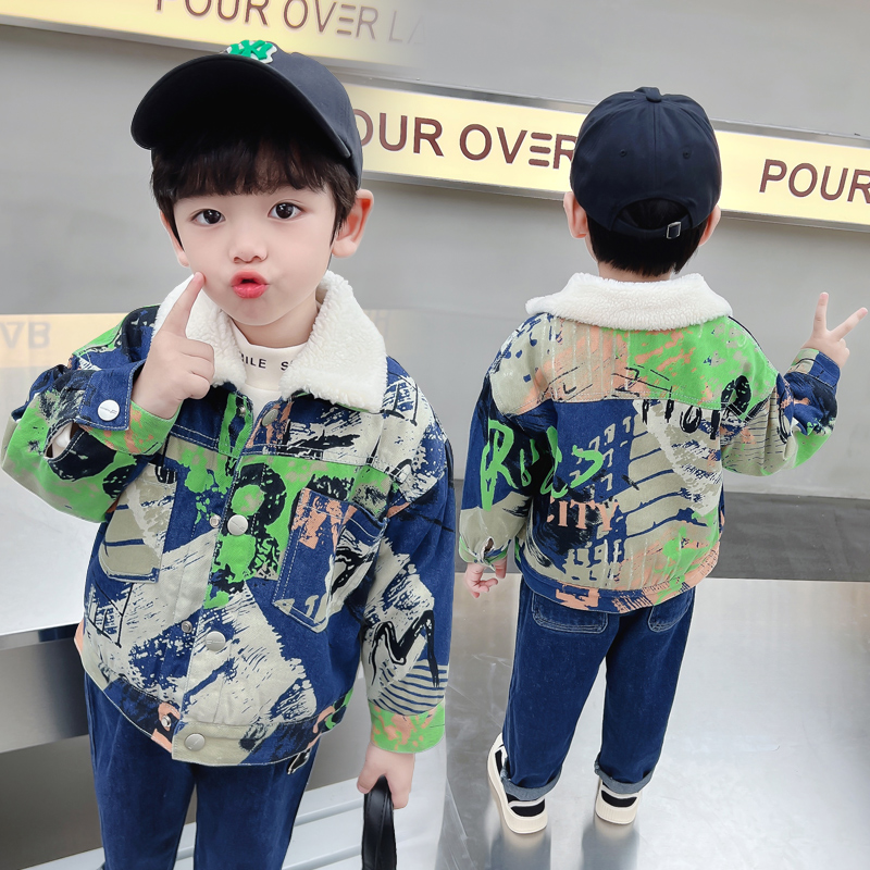 เสื้อแจ็คเก็ตเดนิมเด็กอุ่นสบาย - Winter Clothing Drawing For Kids บทวิจารณ์และราคา