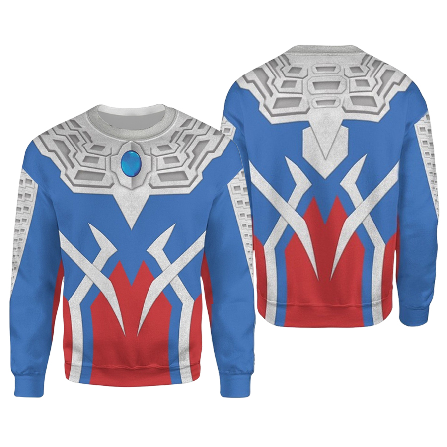 เสื้อสเวตเชิ้ตคอวีลายอุลตร้าแม - Winter Clothing Kids บทวิจารณ์และราคา