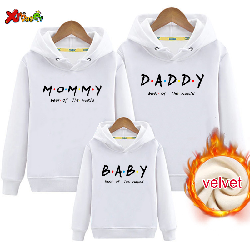 ชุดครอบครัวการจับคู่ Hoodie ฤด - Winter Clothing Kids บทวิจารณ์และราคา