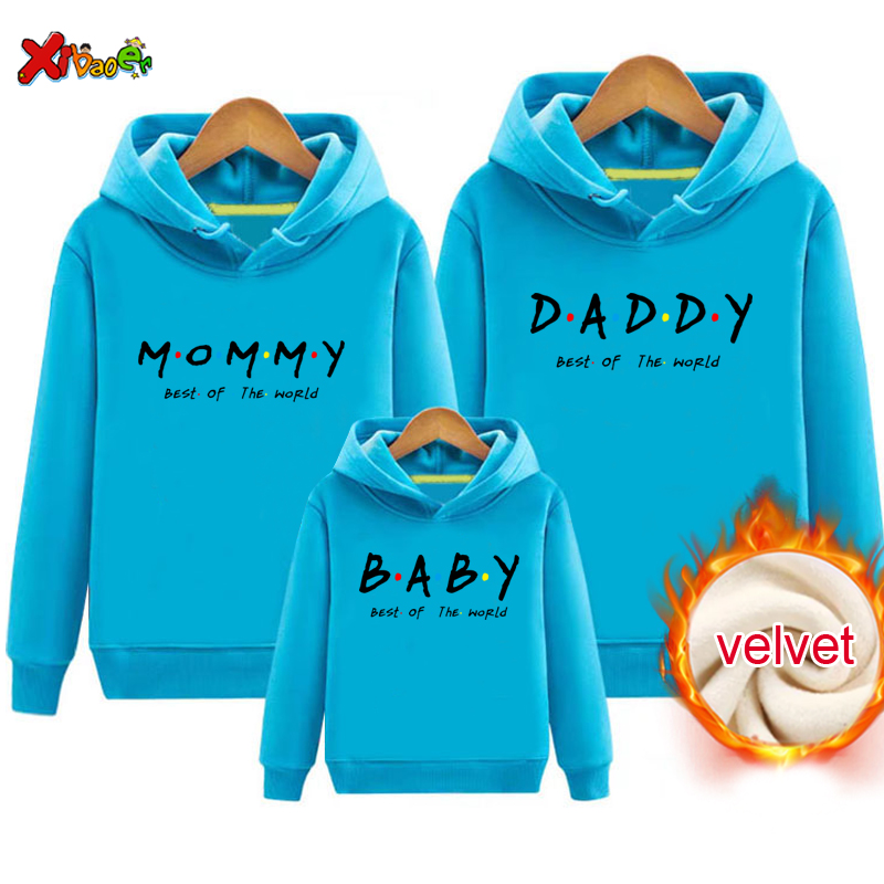 ชุดครอบครัวการจับคู่ Hoodie ฤด - Winter Clothing Kids บทวิจารณ์และราคา