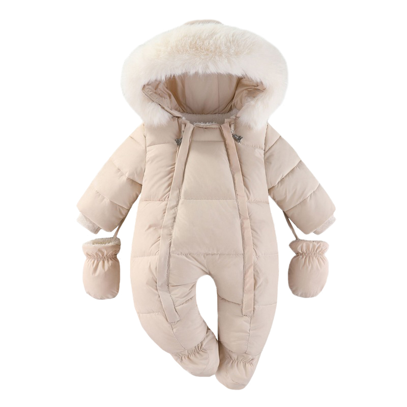 ชุดหมีทารกแรกเกิดฤดูหนาวพร้อมถ - Winter Clothing Baby Boy บทวิจารณ์และราคา