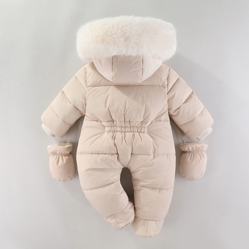 ชุดหมีทารกแรกเกิดฤดูหนาวพร้อมถ - Winter Clothing Baby Boy บทวิจารณ์และราคา