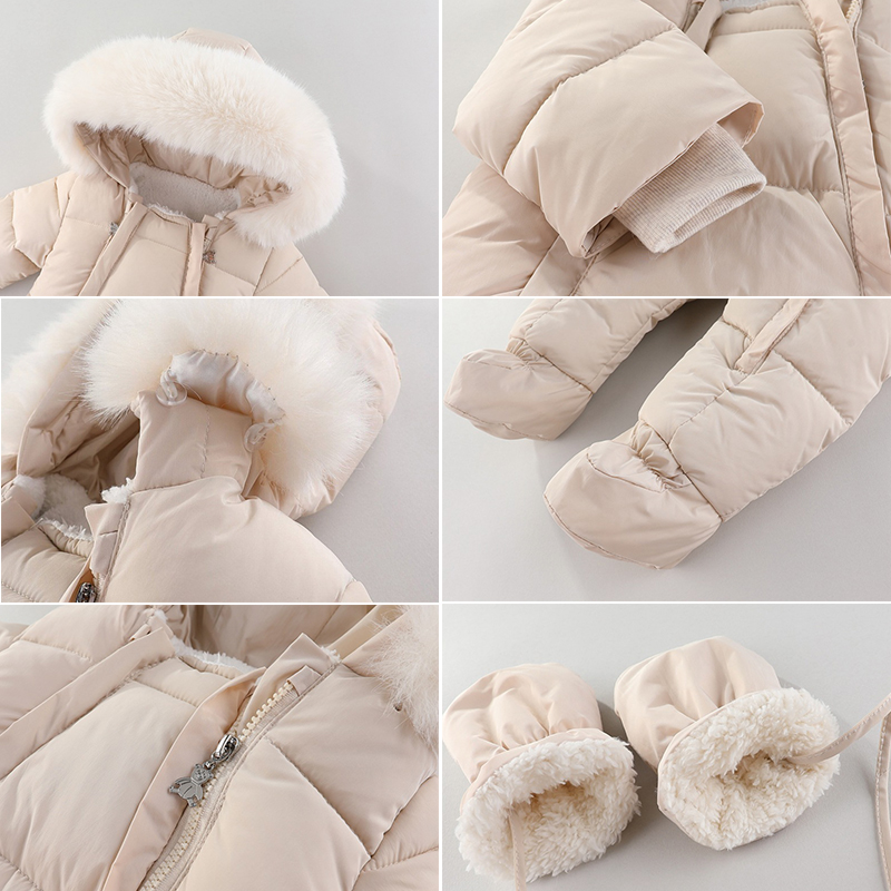 ชุดหมีทารกแรกเกิดฤดูหนาวพร้อมถ - Winter Clothing Baby Boy บทวิจารณ์และราคา