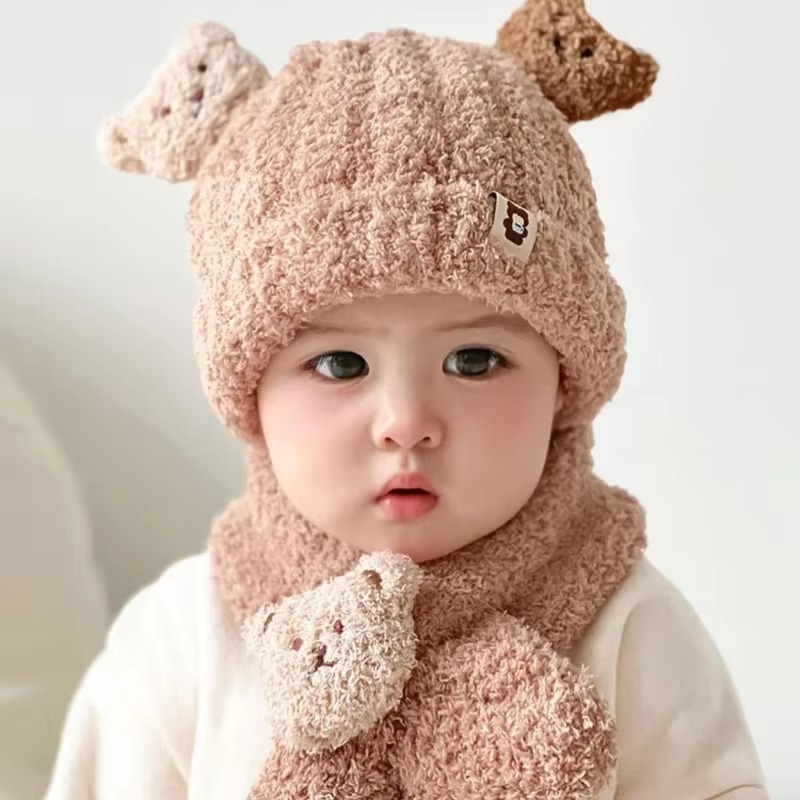 1-10 ชิ้น ชุดหมวกและผ้าพันคอเด - Winter Clothing Baby Boy บทวิจารณ์และราคา